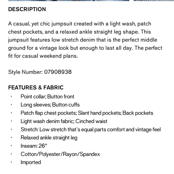 Express Denim Jumpsuit - Picture 9 of 9